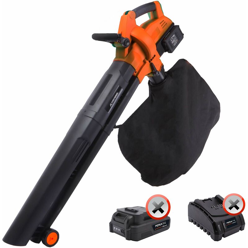 foto del prodotto yardforce yard force soffiatore a doppia batteria 20v lb c20w, velocit aria 200 km h, con sacco di raccolta da 45 lt, funzione aspirante soffiante