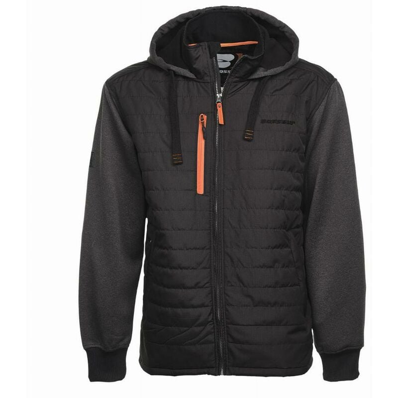 foto del prodotto yari bosseur giacca ibrida nero grigio cuoio taglia l 11498 003