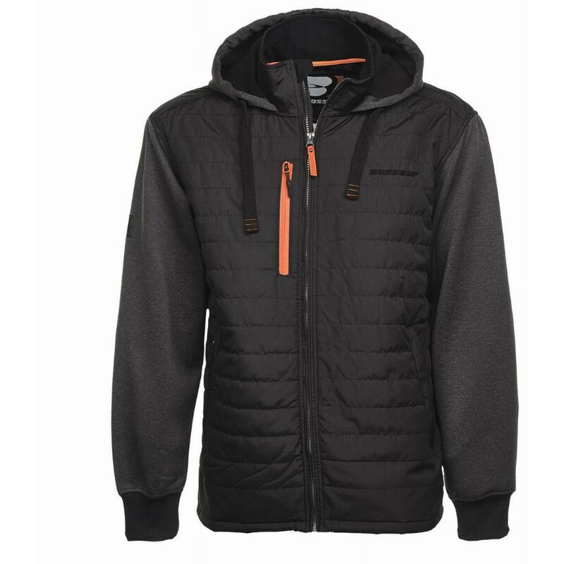 foto del prodotto yari bosseur giacca ibrida nero grigio cuoio taglia xl 11498 004