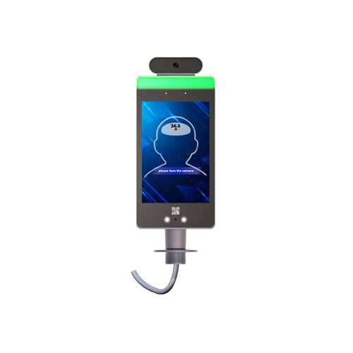 foto del prodotto yashi face thermal scanner, ip64, 8 800x1280, wifi, dual cam, ecc.. app verifica c19 preinstallata, green pass code scanner