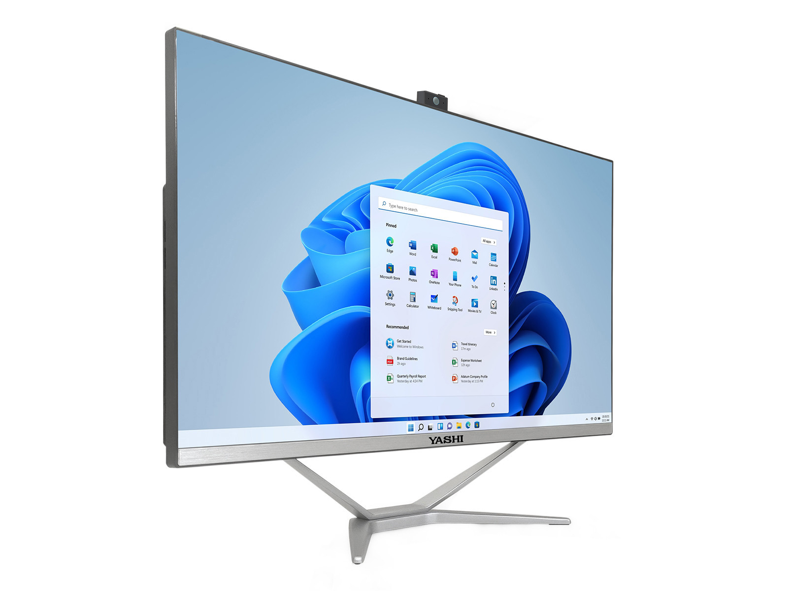 foto del prodotto yashi pc aio 24 black pioneer s i5 12400 8gb 512gb win 11 pro