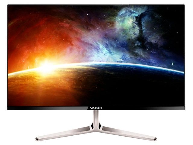 foto del prodotto yashi pioneer monitor piatto per pc 61 cm 24 1920 x 1080 pixel full hd led nero, argento