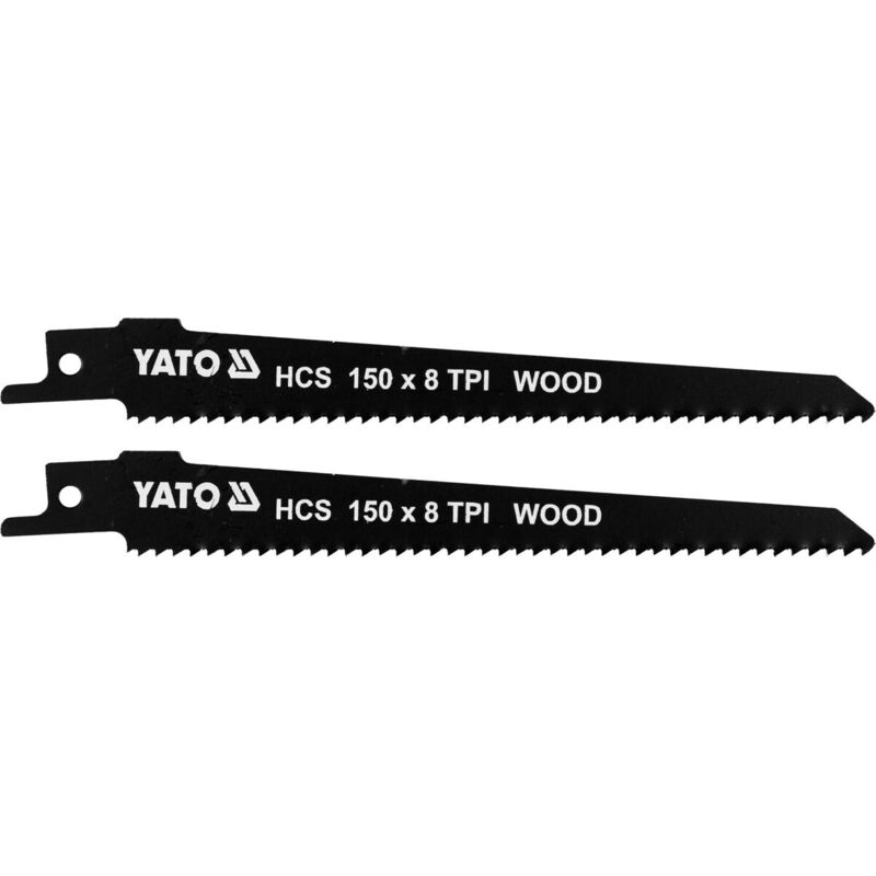 foto del prodotto yato - lame per sega per legno hcs150mm8tpi 2 pezzi yt-33923