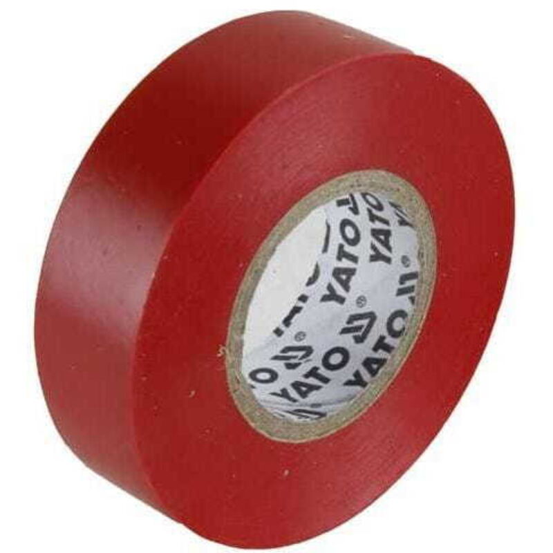 foto del prodotto yato nastro isolante elettrico 15mmx20mx0,13mm rosso yt 81592