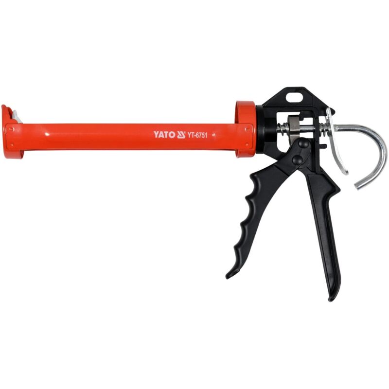 foto del prodotto yato pistola a cartuccia 300 ml, rotante, per cartucce silicone colla