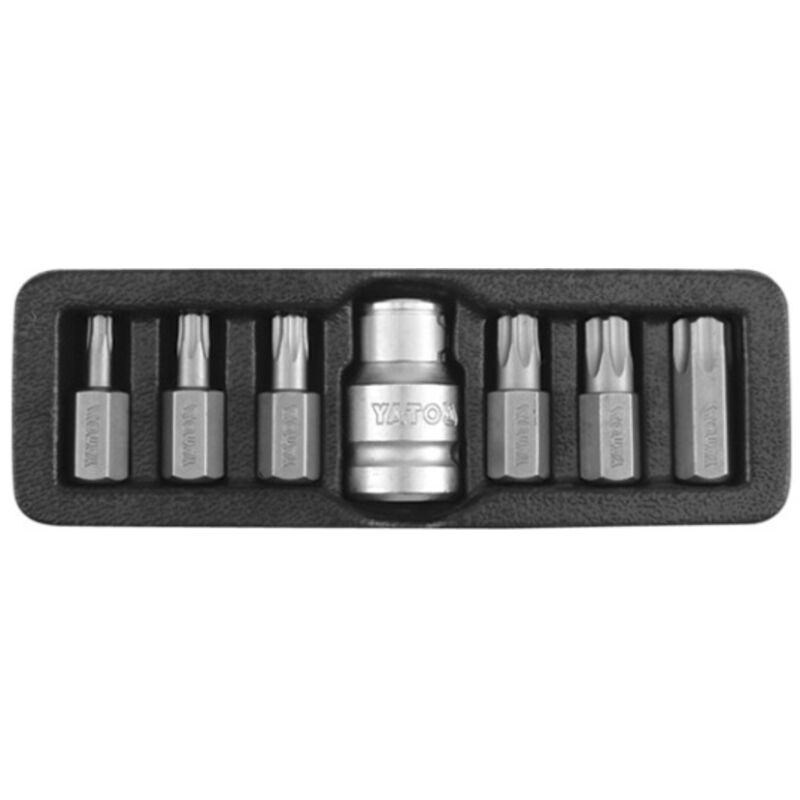 foto del prodotto yato set di 7 punte per cacciavite di sicurezza torx yt 0416 