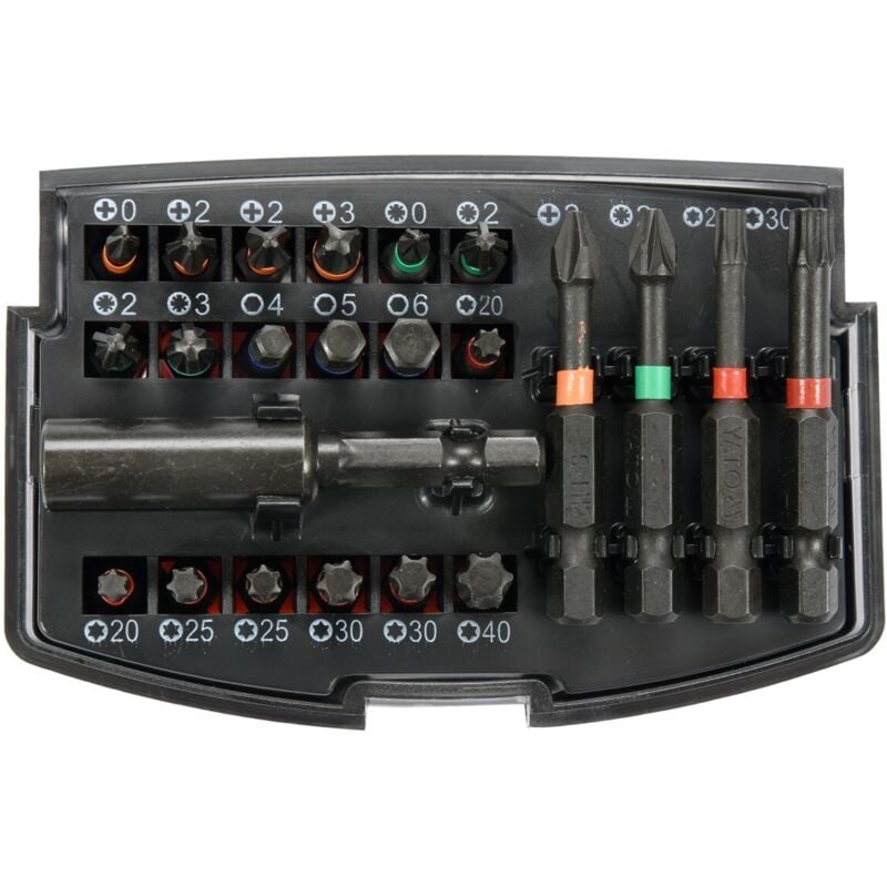 foto del prodotto yato - set di punte per cacciavite a impatto 23 pz yt-04621