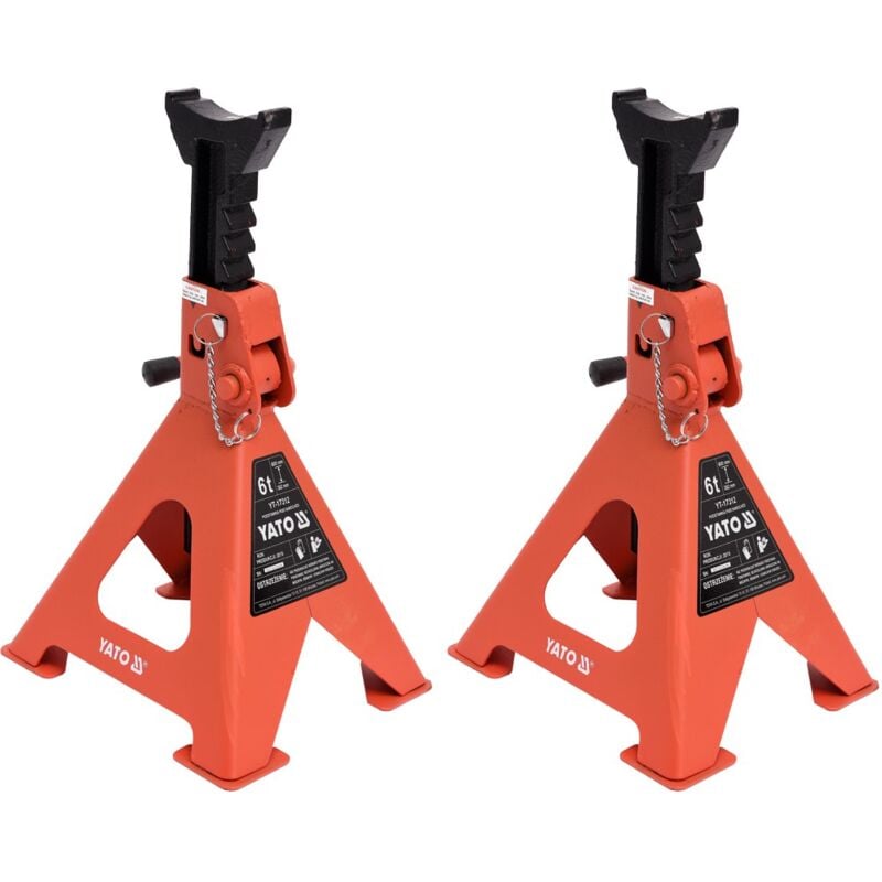 foto del prodotto yato supporto per auto fino a 3 tonnellate, set da 2 yt 17311 