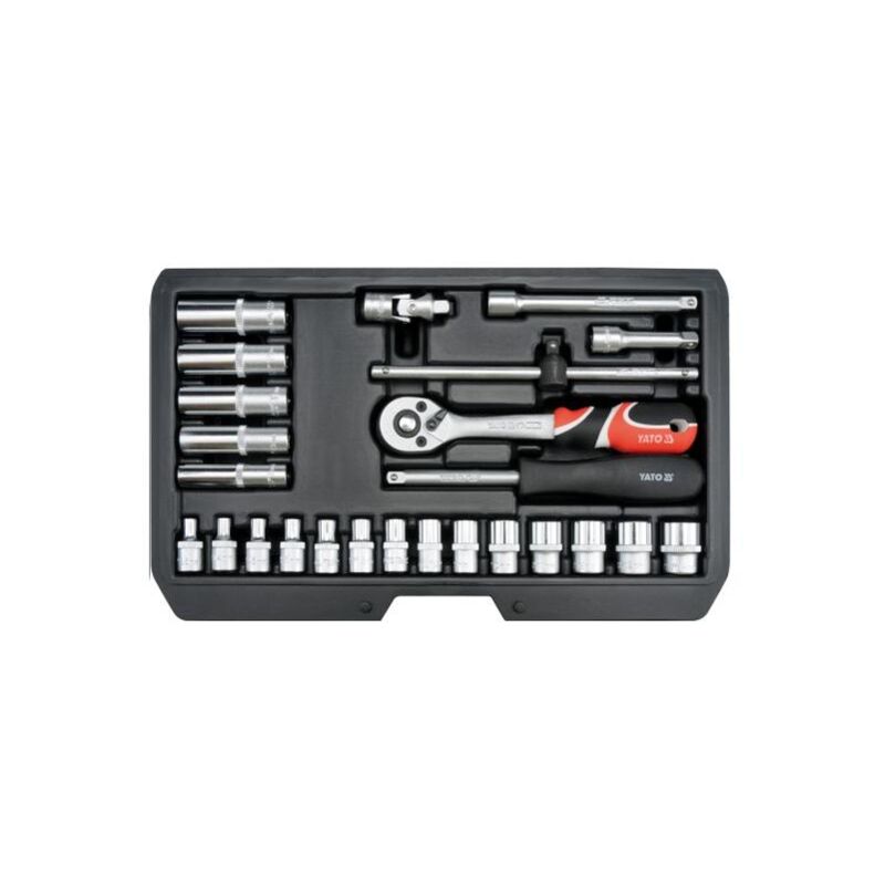 foto del prodotto yato yt 14461 set di macchine utensili 25 utensili
