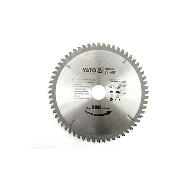 foto del prodotto yato yt 6095 sega circolare per alluminio 250 x 100 x 30 mm