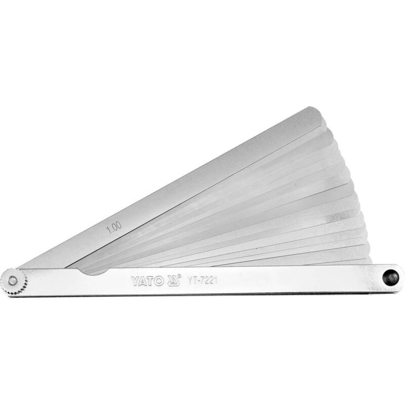 foto del prodotto yato yt 7221 calibro of argento spessori 0.02,0.03,0.04,0.05,0.06,0.07,0.08,0.09,0.1,0.15,0.2,0.25,0.3,0.4,0.5,0.75,1 mm