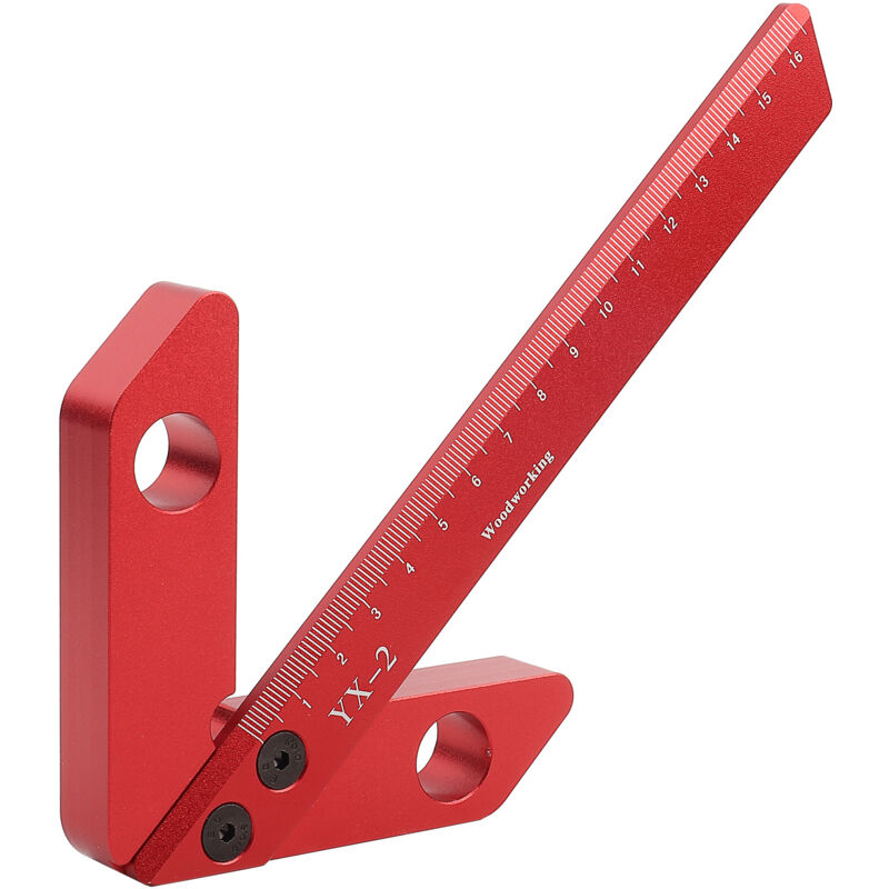 immagine 0 del prodotto yb eosnow righello a cuore rotondo con calibro ad angolo retto da 45 90 gradi per carpentiere