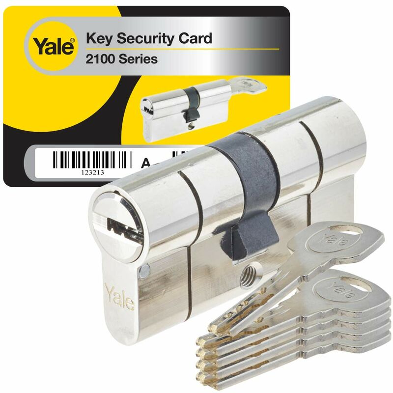 foto del prodotto yc2100 cilindro di serratura per frizione, yc2100 db 40x50 ni yale