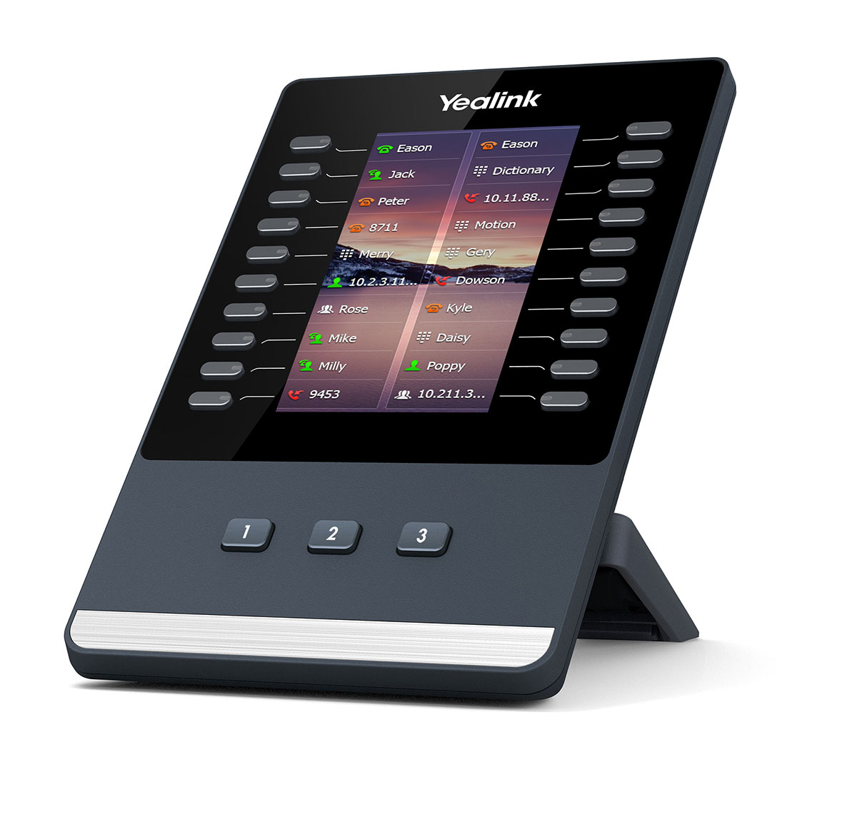 foto del prodotto yealink exp43 modulo add on ip nero, grigio 23 pulsanti