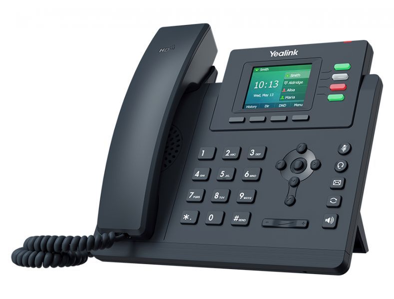 foto del prodotto yealink sip t33g telefono ip grigio 4 linee led