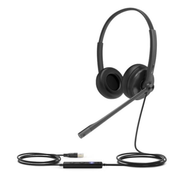 foto del prodotto yealink uh34 dual teams auricolare cablato a padiglione ufficio usb tipo a nero