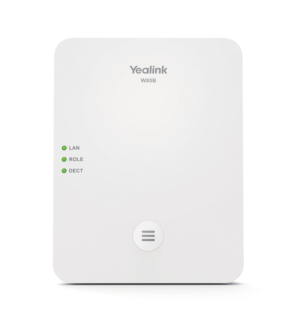 foto del prodotto yealink w80b stazione base dect bianco