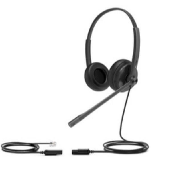 foto del prodotto yealink yhs34 auricolare cablato a padiglione musica e chiamate nero