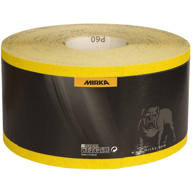 foto del prodotto yellow carta abrasiva rotolo di carta abrasiva 115 mm x 50 m p180 levigatura di legno duro, legno dolce, vernice, stucco, plastica 1 rotolo