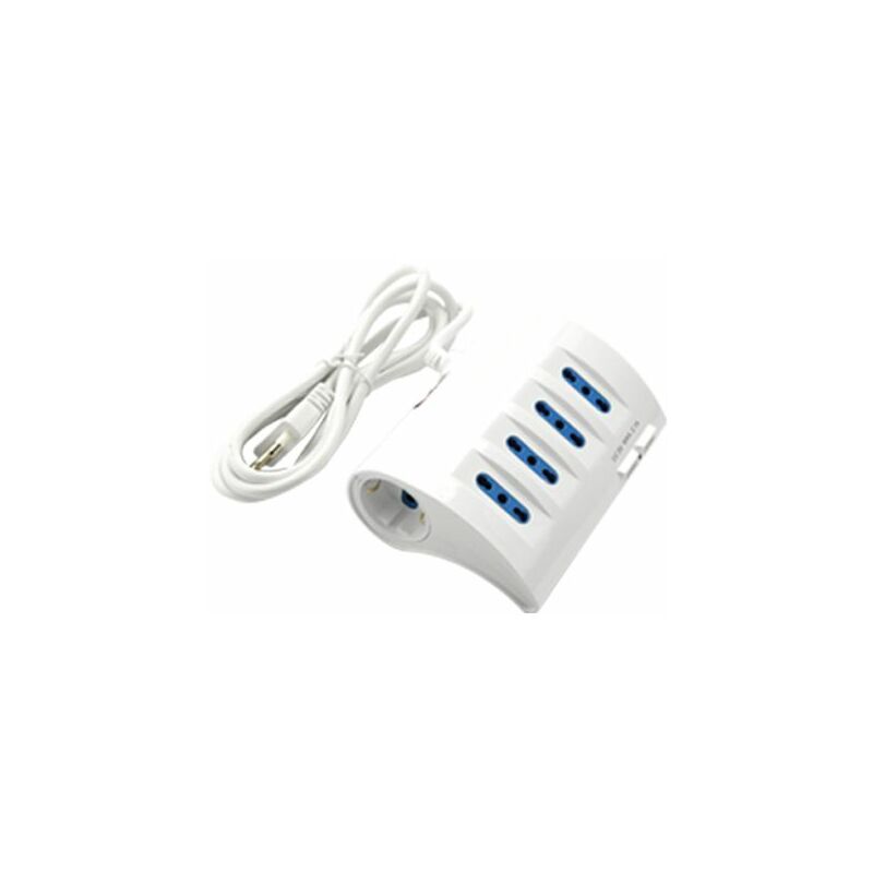 foto del prodotto yeppon multipresa da tavolo 4 prese dc 5v max 2.1a safeline 16a 250v max 3500w fai