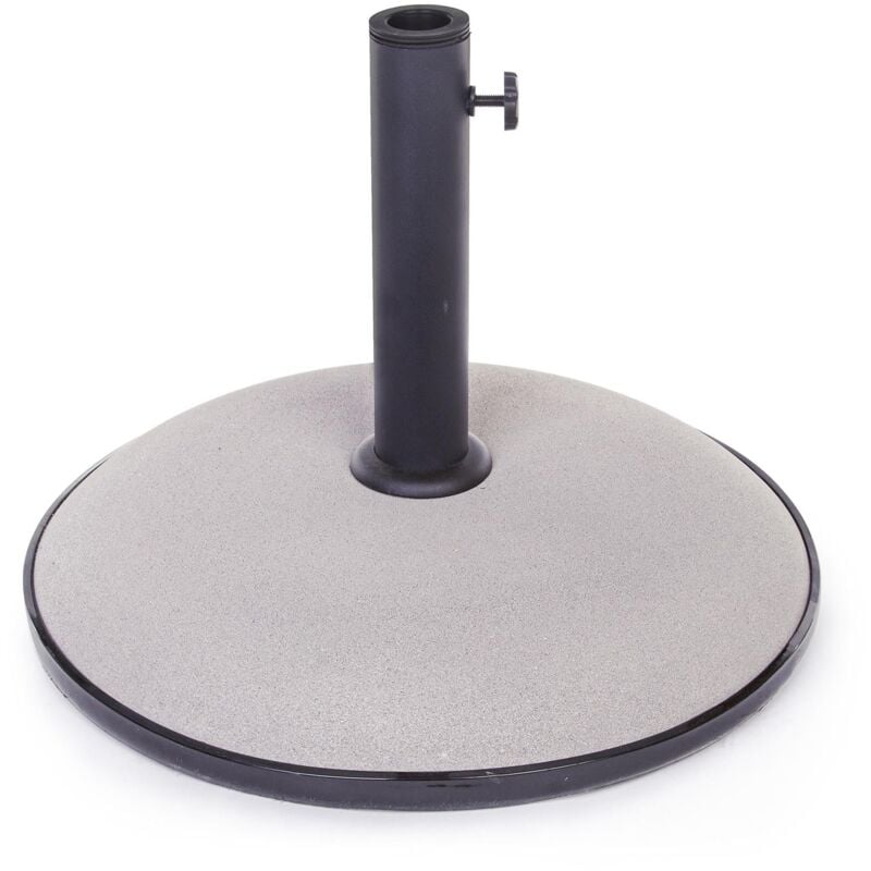 foto del prodotto yes everyday base in cemento barry per ombrellone a palo centrale, appoggio in resina bianco 35 kg con ruote 