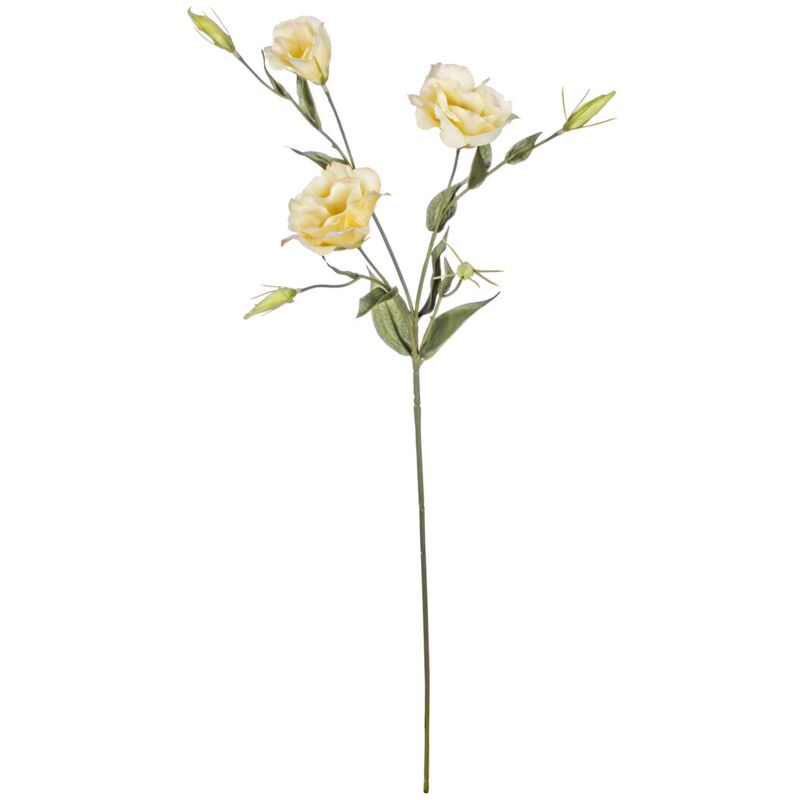 foto del prodotto yes everyday fiore artificiale lisianthus h 76 cm effetto realistico con foglie verdi