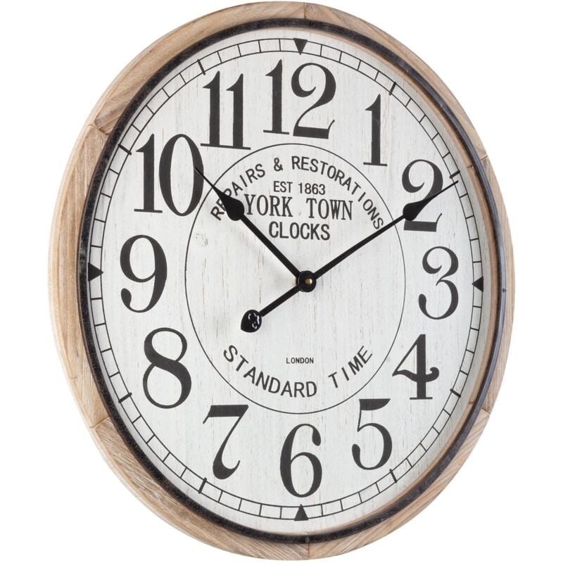 foto del prodotto yes everyday orologio da parete ticking in acciaio a batteria 60x4.5 h cm