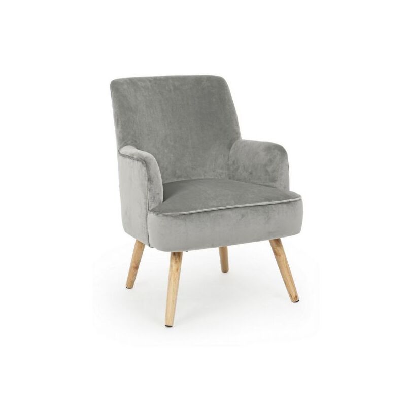 foto del prodotto yes everyday poltrona adeline bizzotto con gambe in legno grigio 0748173
