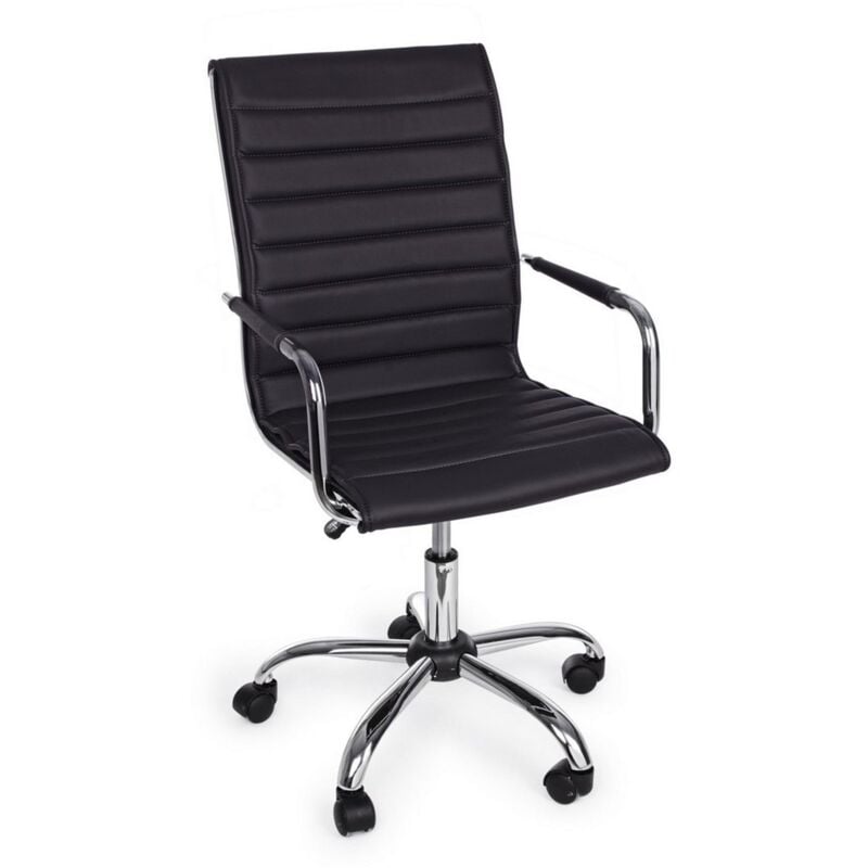 foto del prodotto yes everyday poltrona perth da ufficio ergonomica con braccioli, altezza regolabile marrone