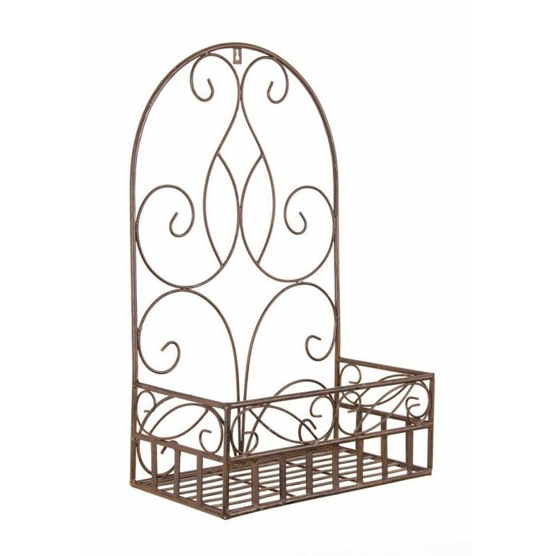 foto del prodotto yes everyday porta fiore parete rettangolare marrone l 4 pezzi melanie