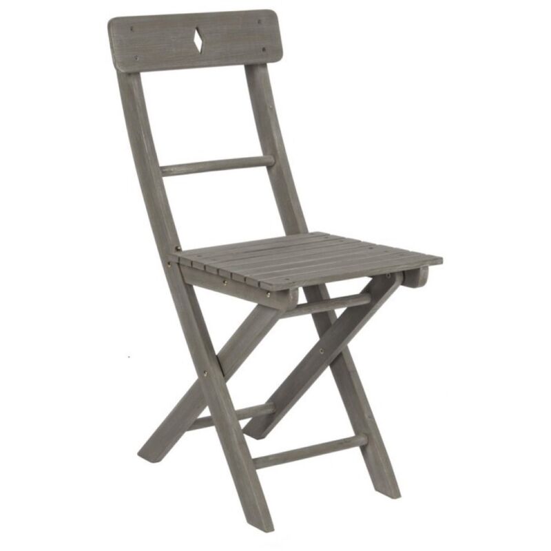 foto del prodotto yes everyday - sedia pieghevole balcony grigia in legno 38x54x82h bizzotto - bizzotto