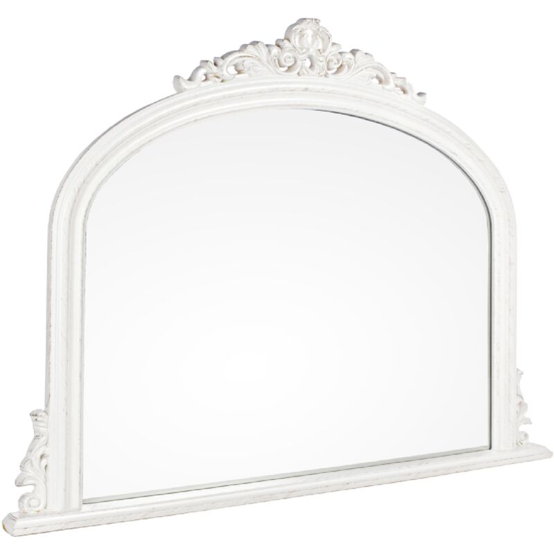 foto del prodotto yes everyday specchio con cornice in resina dipinta di bianco miro 67 x 57 cm