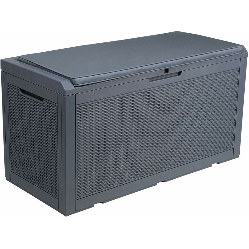 foto del prodotto yitahome 380l baule da giardino in resina, baule da esterno per mobili da giardino