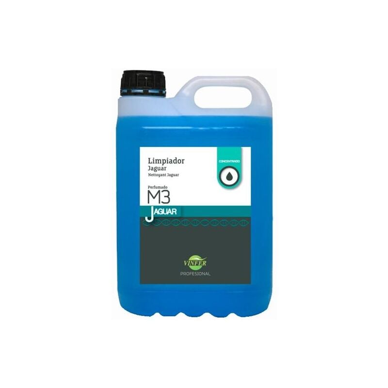 foto del prodotto ymbersa nayade vinfer jaguar m3 detergente liquido igienizzante profumato concentrato blu caraffa 5l
