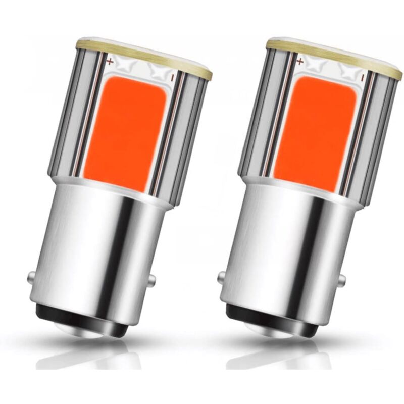 foto del prodotto ymyny 10 pezzi 1157 bay15d lampadine a led per luci di stop auto indicatori di direzione stop indicatori di direzione posteriori, rosso
