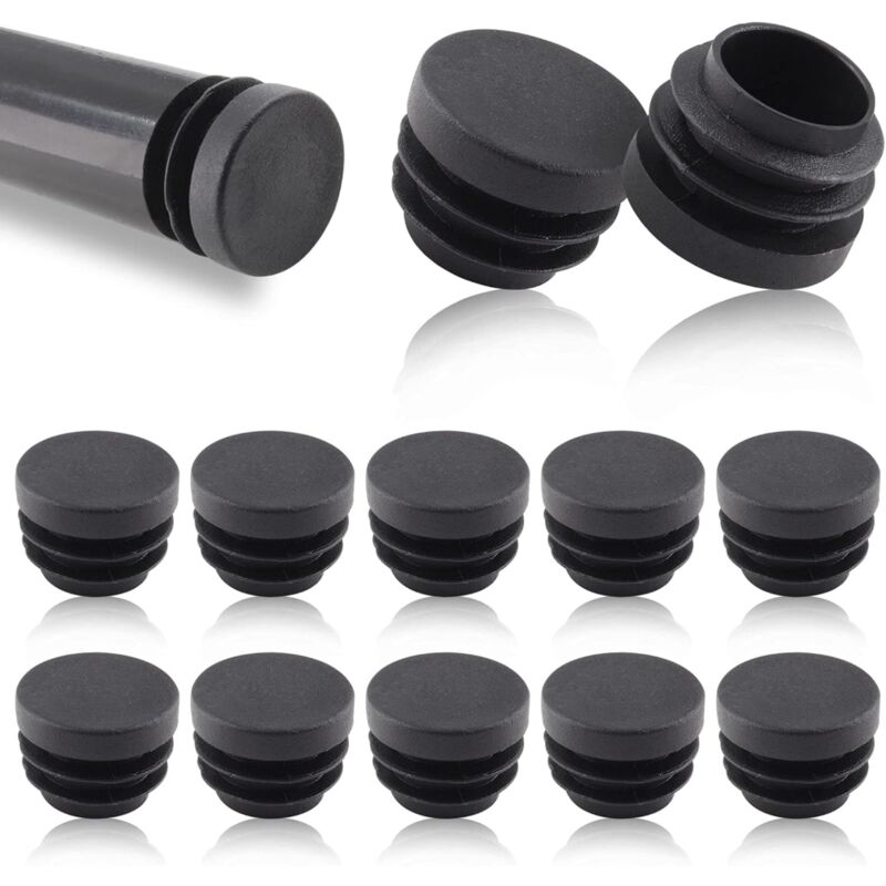 foto del prodotto ymyny 10 pezzi di cappucci per stecche rotonde da 22 mm, cappucci per stecche per tubi rotondi, cappucci terminali