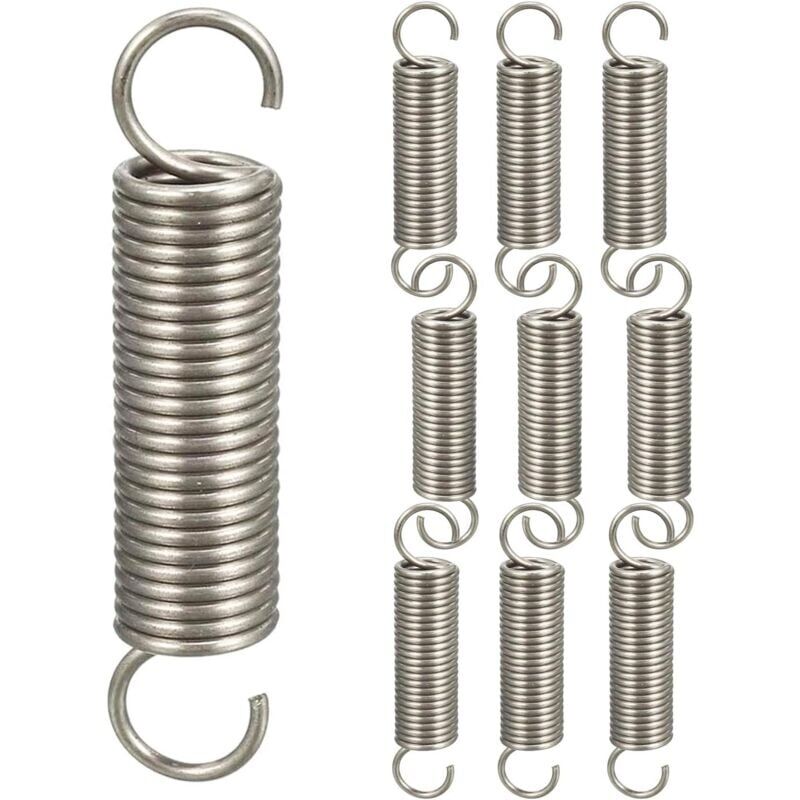 foto del prodotto ymyny 10 pezzi molle di estensione a doppio gancio, molle di compressione, assortimento di molle a gancio, 1,21145 mm