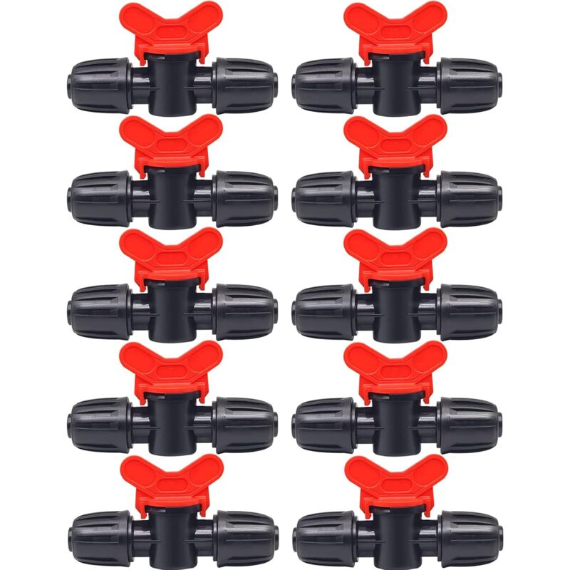 foto del prodotto ymyny 10 pezzi valvola di commutazione per irrigazione, interruttore valvola per tubo di irrigazione, rubinetto da giardino in plastica pe,