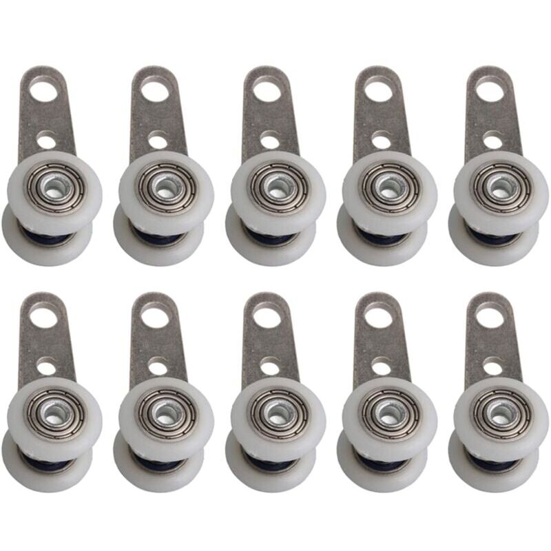 foto del prodotto ymyny 10 rulli per porte scorrevoli metallo e plastica 4,5 x 1,9 cm