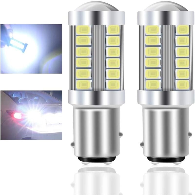foto del prodotto ymyny 2 pezzi 1157 bay15d led lampadina auto bianca 900lm super luminosa led luce di retromarcia 12v