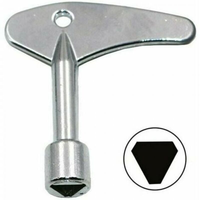 foto del prodotto ymyny 2 pezzi chiave triangolare da 9 mm con interruttore a chiave triangolare per ascensore a gas elettrico di emergenza