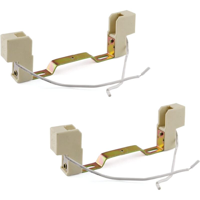 foto del prodotto ymyny 2 pezzi r7s ceramica base lampada presa portalampada convertitore connettore per lampadina alogena t3, 118mm
