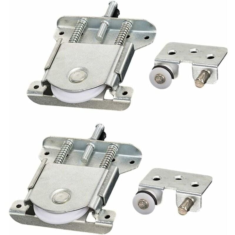 foto del prodotto ymyny 2 ruote per ante scorrevoli dell armadio, guide con ammortizzatore, capacit di carico 20 kg