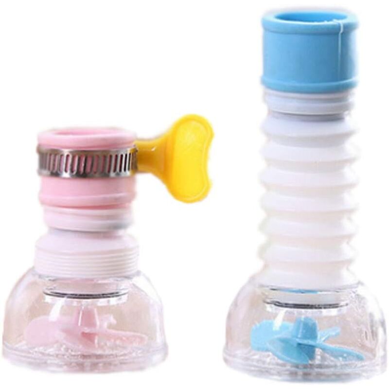foto del prodotto ymyny 2 ugelli anti schizzo girevoli per rubinetto, dispositivo di risparmio idrico per rubinetto, rubinetti pieghevoli per cucina, bagno e doccia