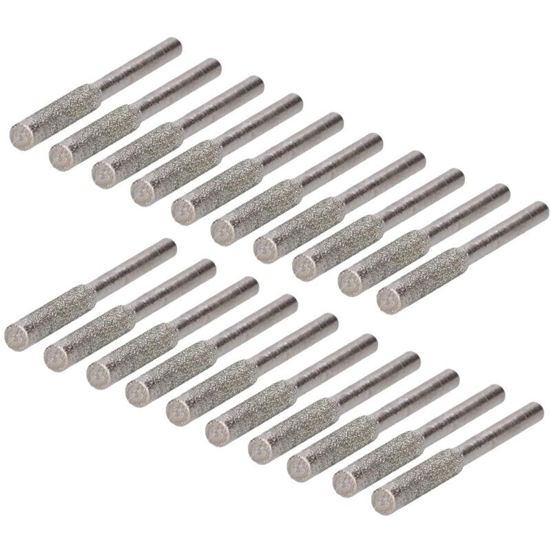 foto del prodotto ymyny 20 pezzi affilatrice per motoseghe diamantata, affilatrice per motoseghe diamantata pietra per affilatura per motoseghe lima per motoseghe