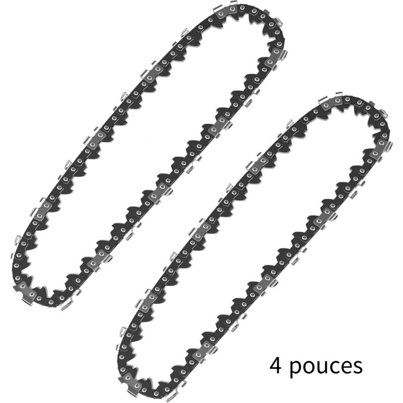 foto del prodotto ymyny 2pcs catena di ricambio per mini motosega, passo 1 4 1 mm 28 tg 11 cm catene per motosega per 4 pollici, accessori per mini motosega