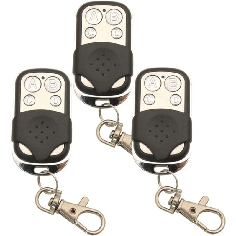 foto del prodotto ymyny 3 pezzi 433,92 mhz universale wireless copia telecomando portachiavi trasmettitore rf per clonazione garage porta cancello apriporta 433 mhz