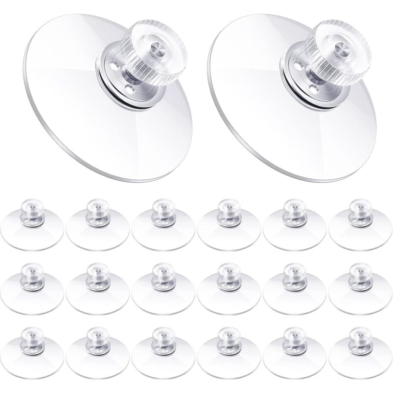 foto del prodotto ymyny 30 pezzi ventose grandi ventose in plastica ventose in gomma trasparente anticollisione ventosa in metallo vite dado forte ventosa in pvc