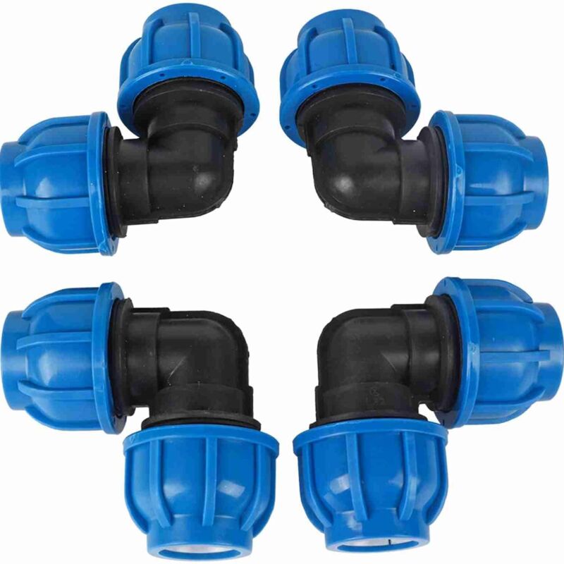 foto del prodotto ymyny 4 pezzi raccordo a gomito in plastica pe da 32 mm a 32 mm