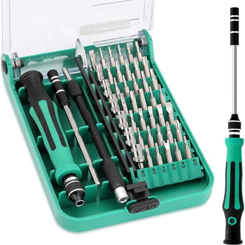 foto del prodotto ymyny 45 in 1 kit di cacciaviti di precisione, piccoli strumenti di riparazione con cacciavite di precisione magnetico per computer, laptop,